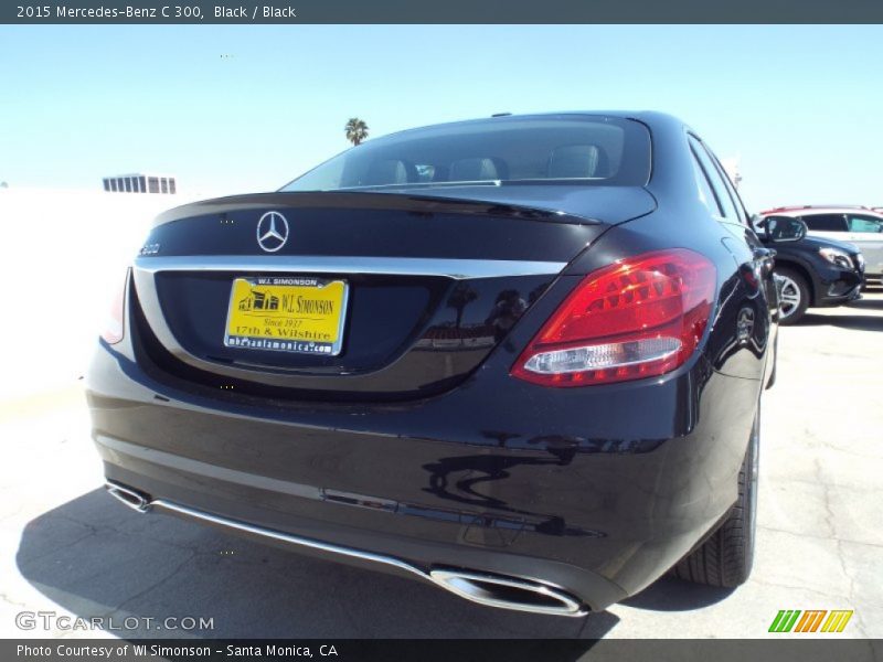 Black / Black 2015 Mercedes-Benz C 300