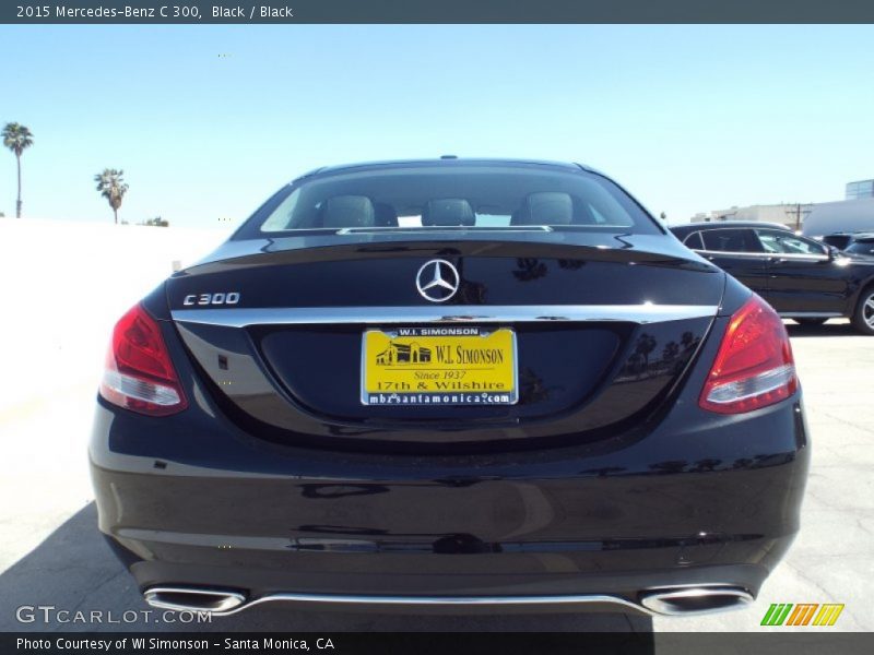 Black / Black 2015 Mercedes-Benz C 300