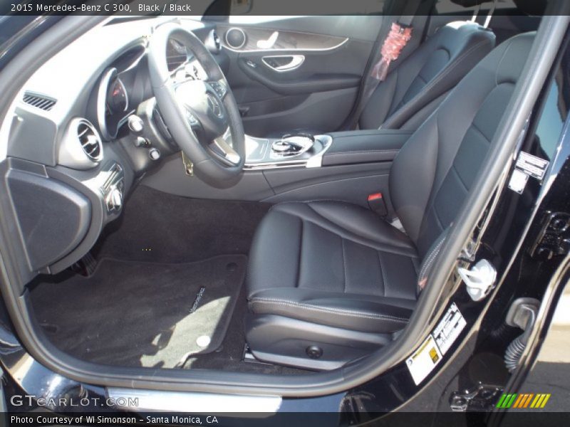 Black / Black 2015 Mercedes-Benz C 300