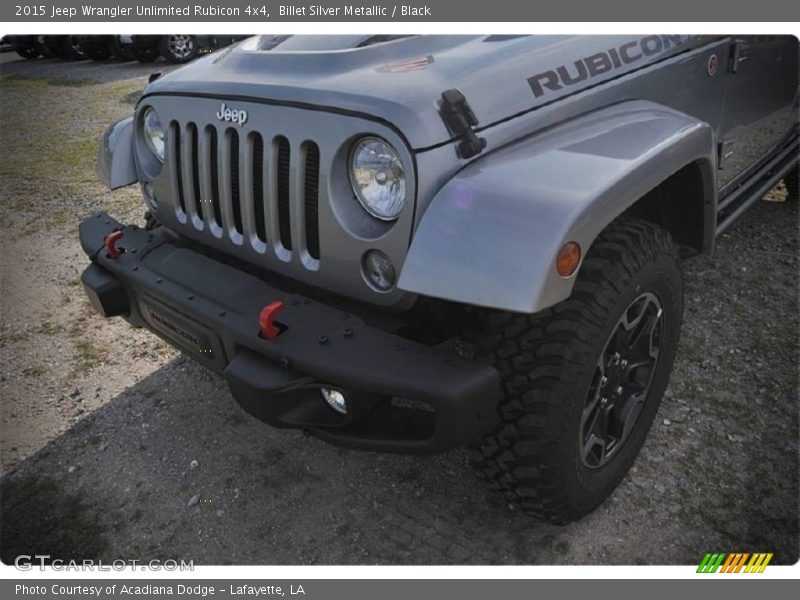 Billet Silver Metallic / Black 2015 Jeep Wrangler Unlimited Rubicon 4x4