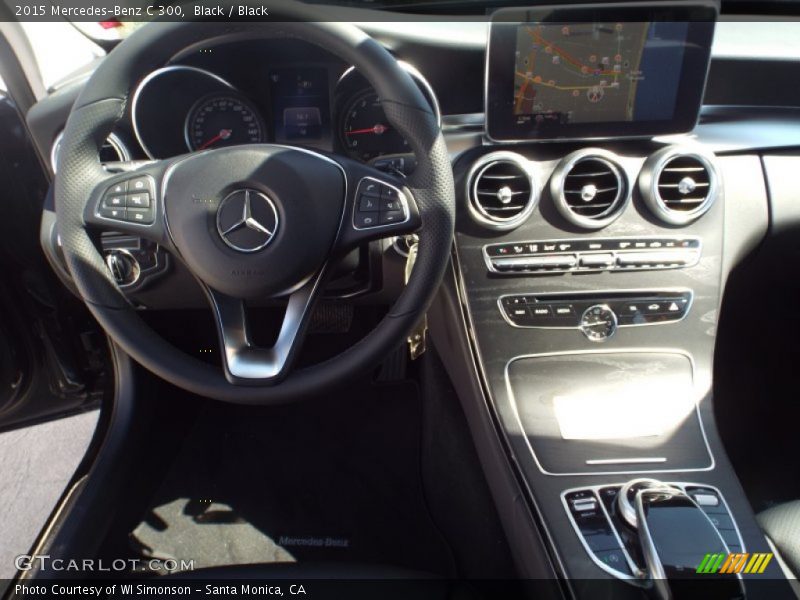 Black / Black 2015 Mercedes-Benz C 300