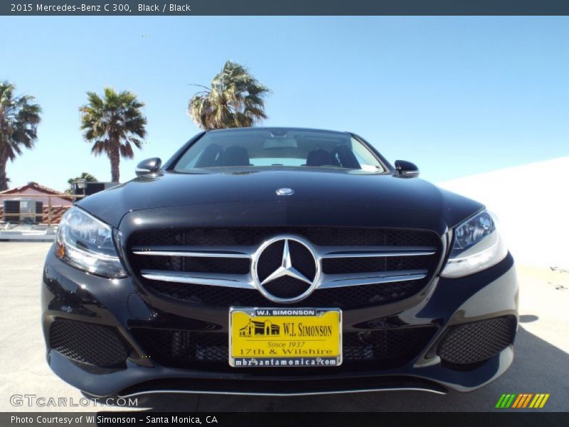 Black / Black 2015 Mercedes-Benz C 300