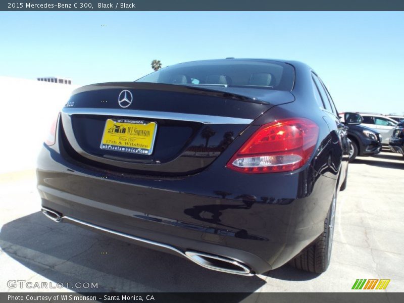 Black / Black 2015 Mercedes-Benz C 300