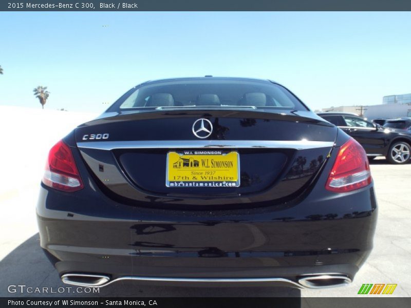 Black / Black 2015 Mercedes-Benz C 300
