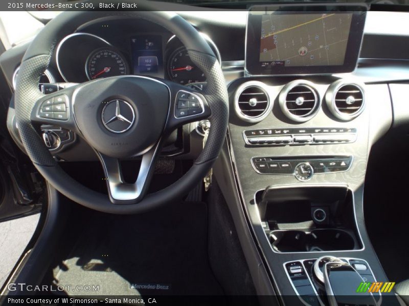 Black / Black 2015 Mercedes-Benz C 300