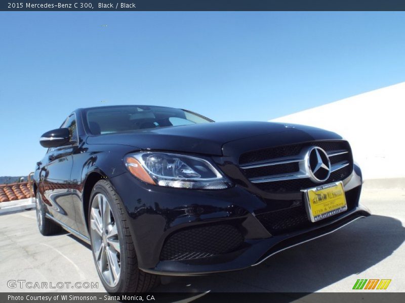 Black / Black 2015 Mercedes-Benz C 300