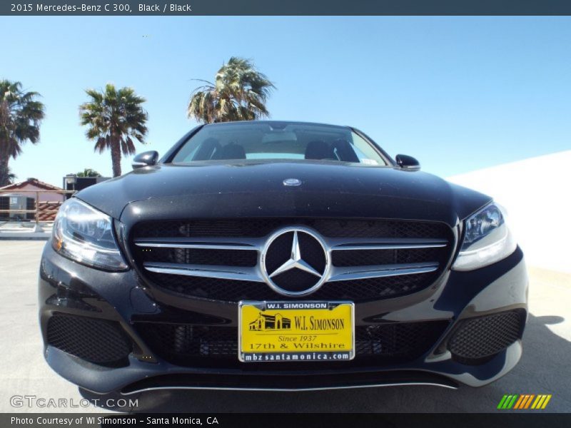 Black / Black 2015 Mercedes-Benz C 300