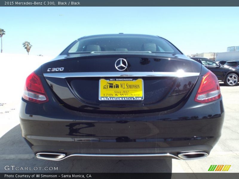 Black / Black 2015 Mercedes-Benz C 300