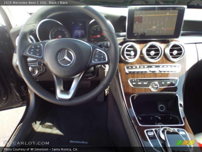 Black / Black 2015 Mercedes-Benz C 300