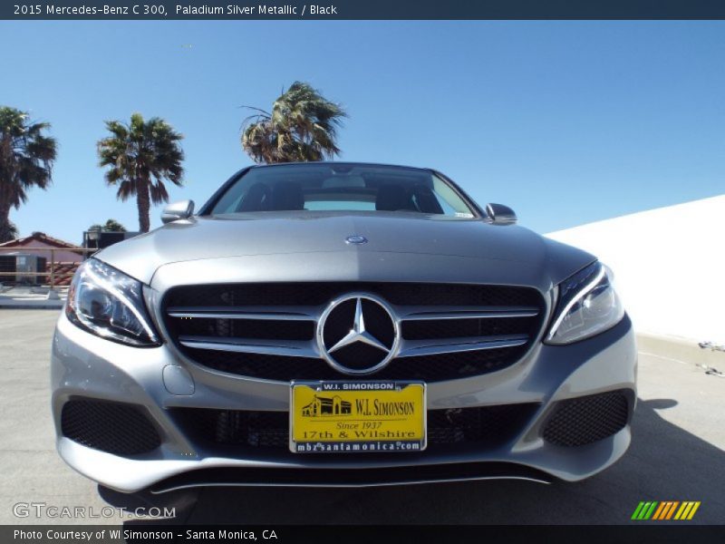 Paladium Silver Metallic / Black 2015 Mercedes-Benz C 300