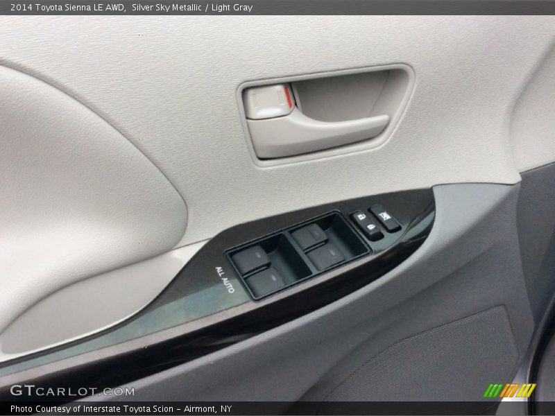 Silver Sky Metallic / Light Gray 2014 Toyota Sienna LE AWD