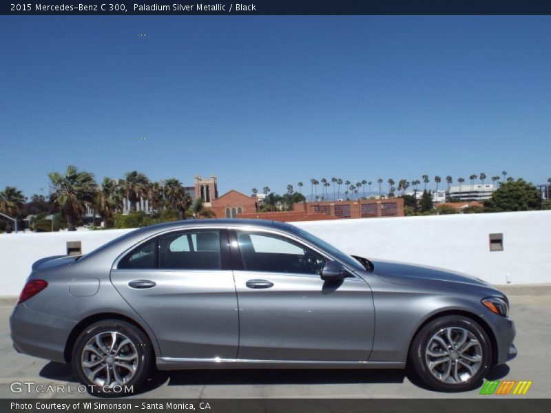 Paladium Silver Metallic / Black 2015 Mercedes-Benz C 300