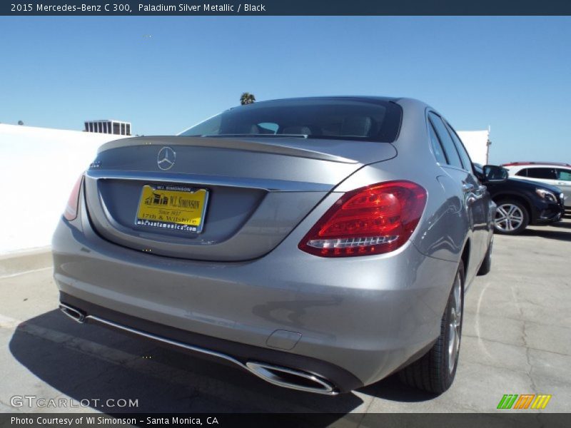 Paladium Silver Metallic / Black 2015 Mercedes-Benz C 300