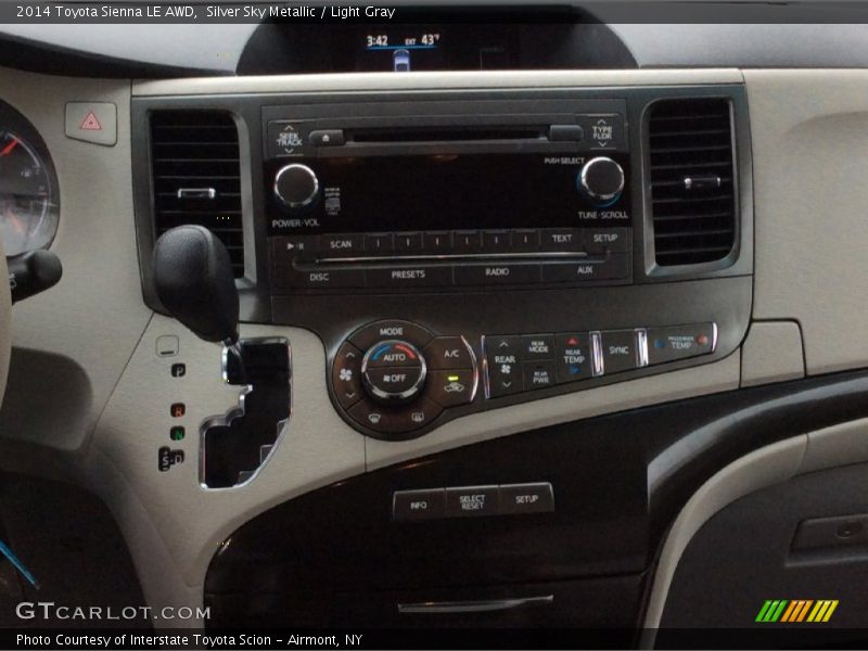 Silver Sky Metallic / Light Gray 2014 Toyota Sienna LE AWD
