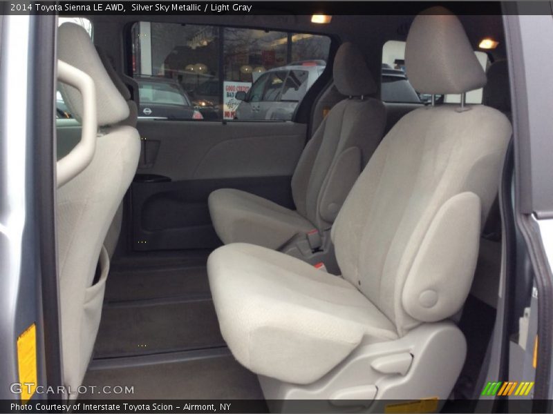 Silver Sky Metallic / Light Gray 2014 Toyota Sienna LE AWD