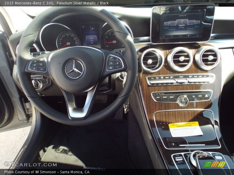 Paladium Silver Metallic / Black 2015 Mercedes-Benz C 300
