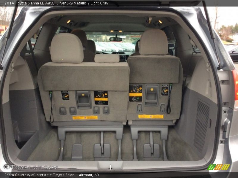 Silver Sky Metallic / Light Gray 2014 Toyota Sienna LE AWD