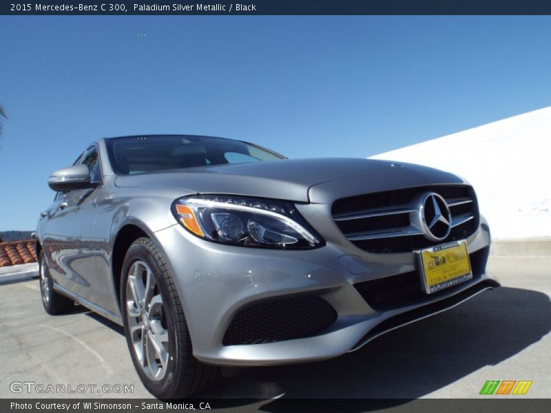 Paladium Silver Metallic / Black 2015 Mercedes-Benz C 300