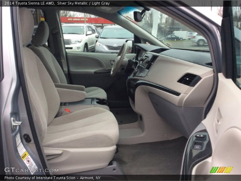 Silver Sky Metallic / Light Gray 2014 Toyota Sienna LE AWD