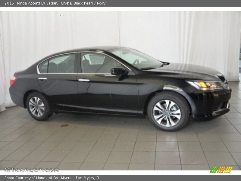 Crystal Black Pearl / Ivory 2015 Honda Accord LX Sedan