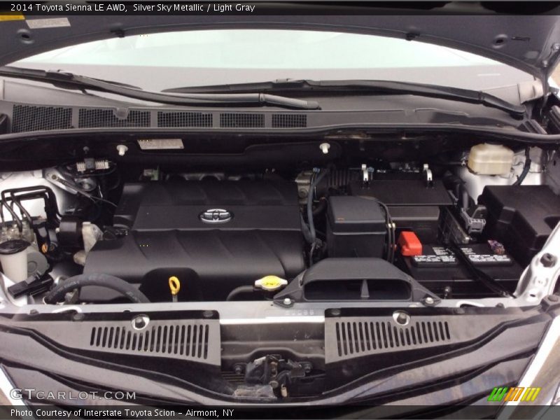 Silver Sky Metallic / Light Gray 2014 Toyota Sienna LE AWD