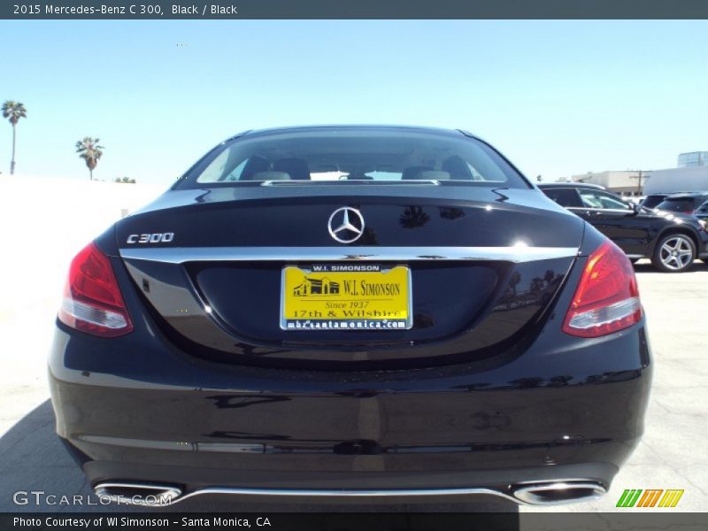 Black / Black 2015 Mercedes-Benz C 300