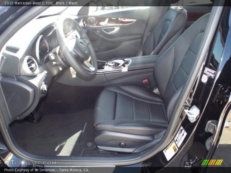 Black / Black 2015 Mercedes-Benz C 300