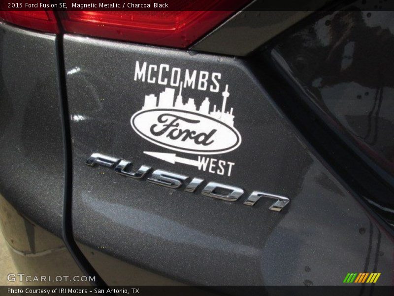 Magnetic Metallic / Charcoal Black 2015 Ford Fusion SE