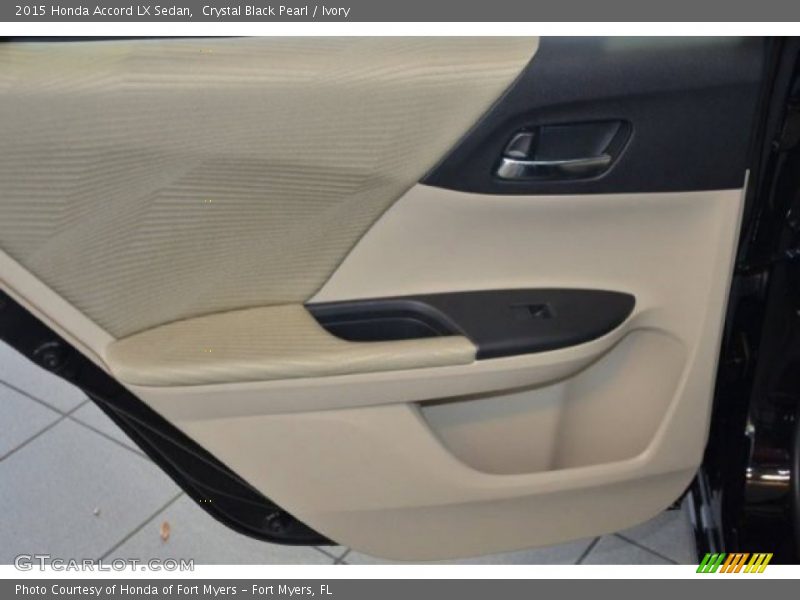 Crystal Black Pearl / Ivory 2015 Honda Accord LX Sedan