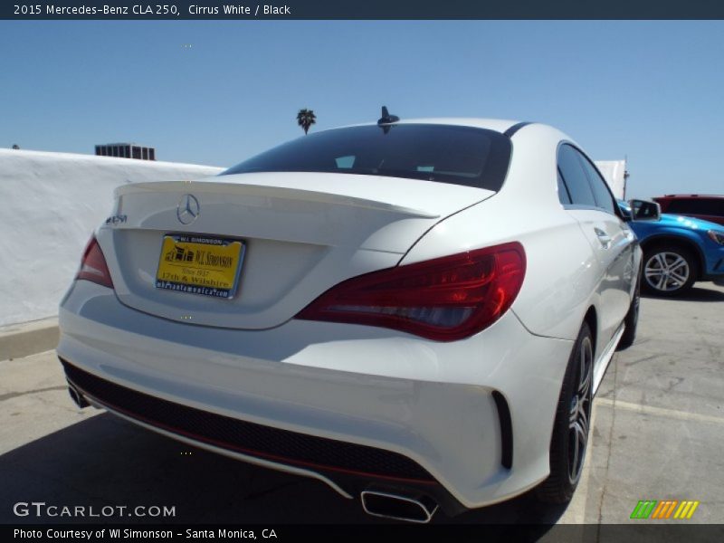Cirrus White / Black 2015 Mercedes-Benz CLA 250