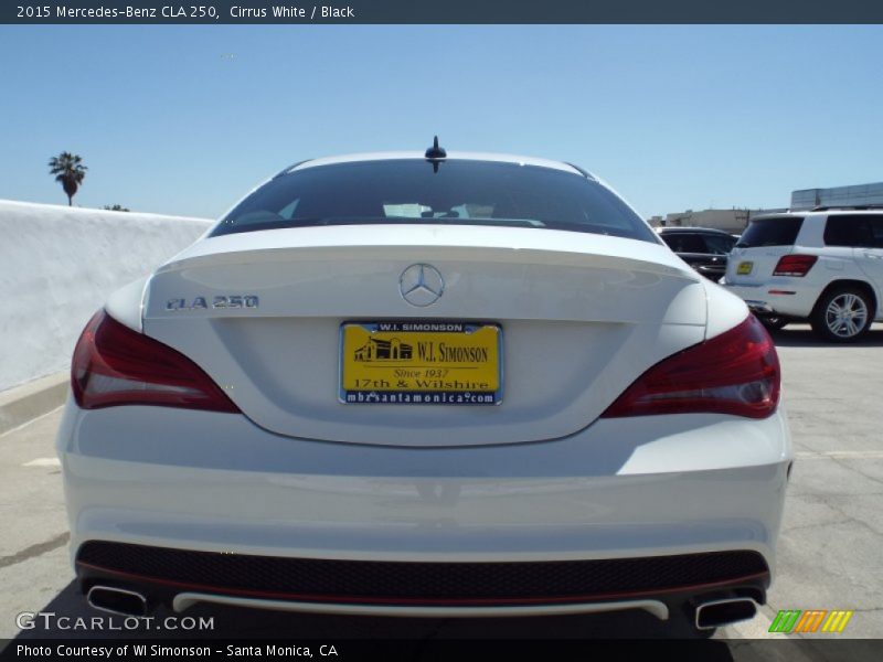 Cirrus White / Black 2015 Mercedes-Benz CLA 250