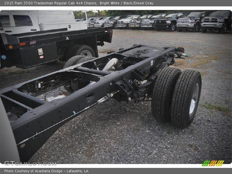 Bright White / Black/Diesel Gray 2015 Ram 3500 Tradesman Regular Cab 4x4 Chassis