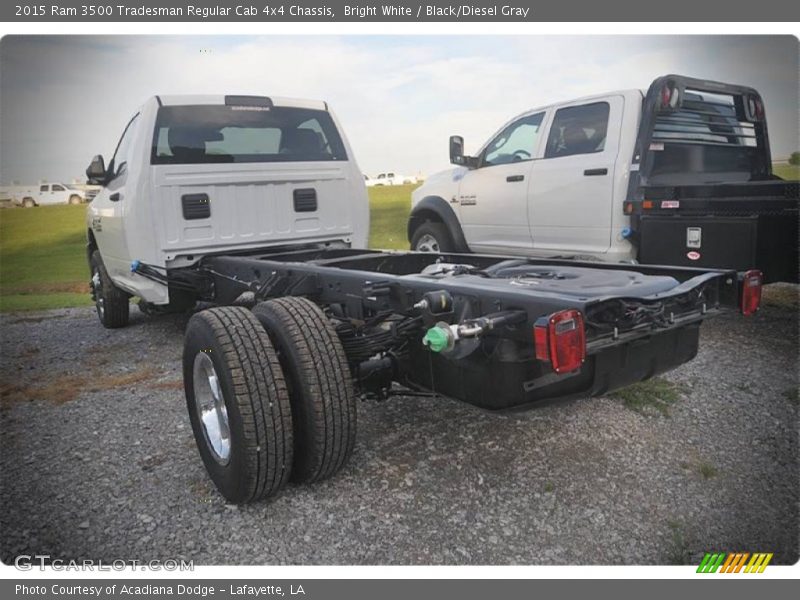 Bright White / Black/Diesel Gray 2015 Ram 3500 Tradesman Regular Cab 4x4 Chassis