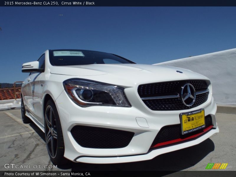 Cirrus White / Black 2015 Mercedes-Benz CLA 250