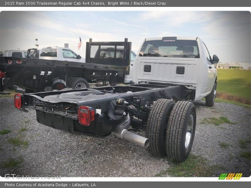 Bright White / Black/Diesel Gray 2015 Ram 3500 Tradesman Regular Cab 4x4 Chassis
