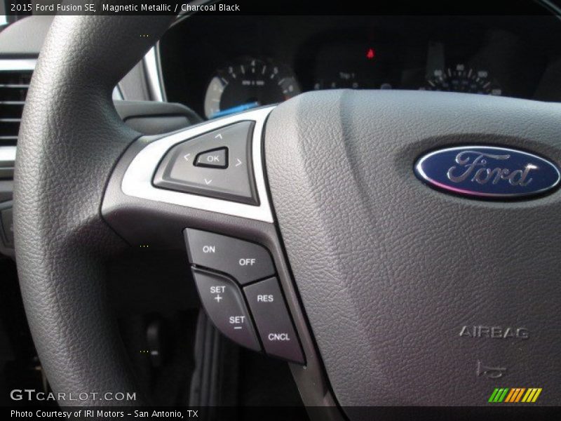 Magnetic Metallic / Charcoal Black 2015 Ford Fusion SE