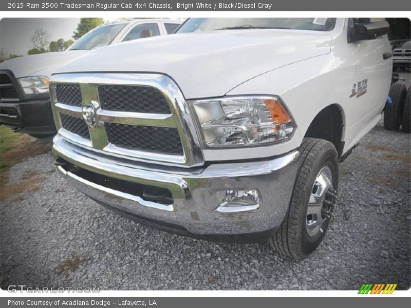 Bright White / Black/Diesel Gray 2015 Ram 3500 Tradesman Regular Cab 4x4 Chassis