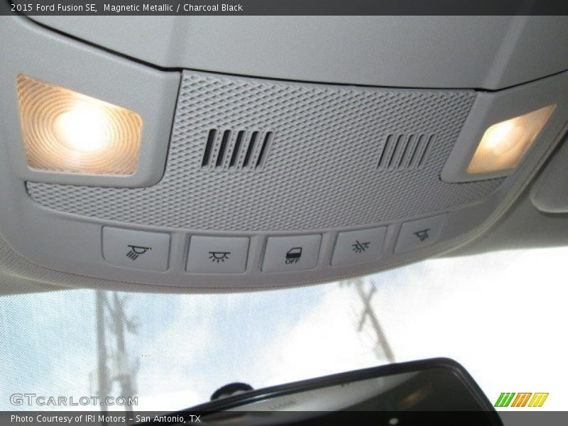 Magnetic Metallic / Charcoal Black 2015 Ford Fusion SE