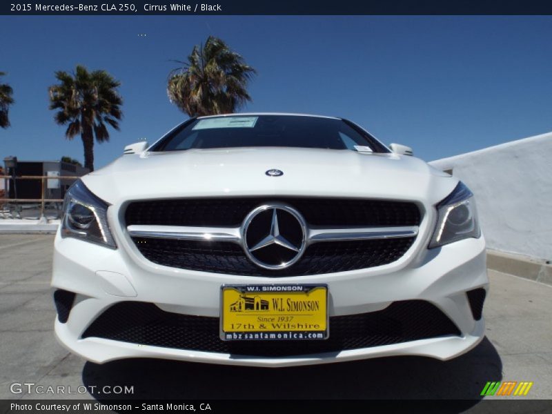 Cirrus White / Black 2015 Mercedes-Benz CLA 250