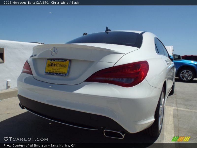 Cirrus White / Black 2015 Mercedes-Benz CLA 250