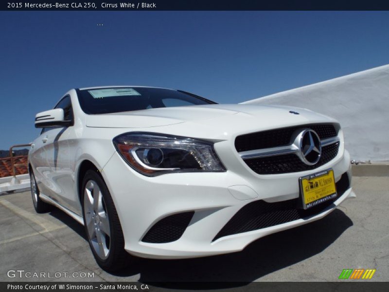 Cirrus White / Black 2015 Mercedes-Benz CLA 250