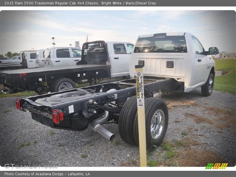 Bright White / Black/Diesel Gray 2015 Ram 3500 Tradesman Regular Cab 4x4 Chassis