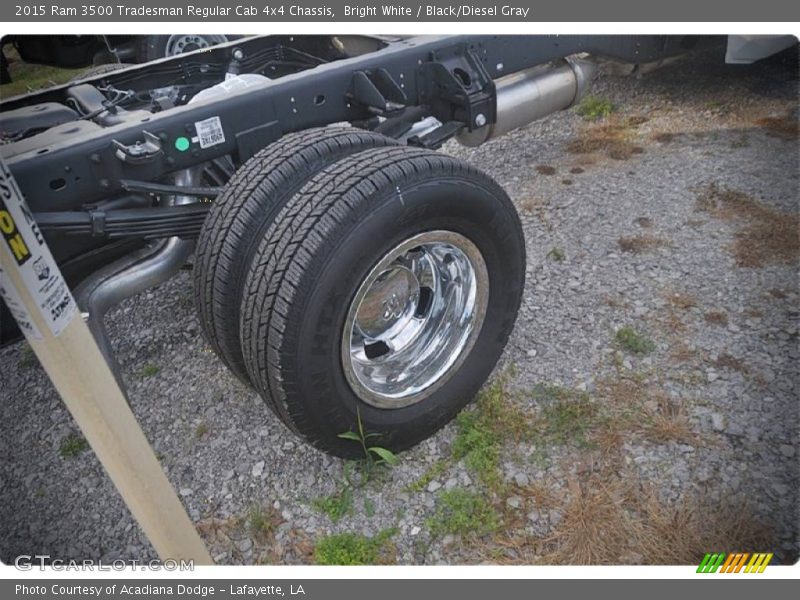 Bright White / Black/Diesel Gray 2015 Ram 3500 Tradesman Regular Cab 4x4 Chassis