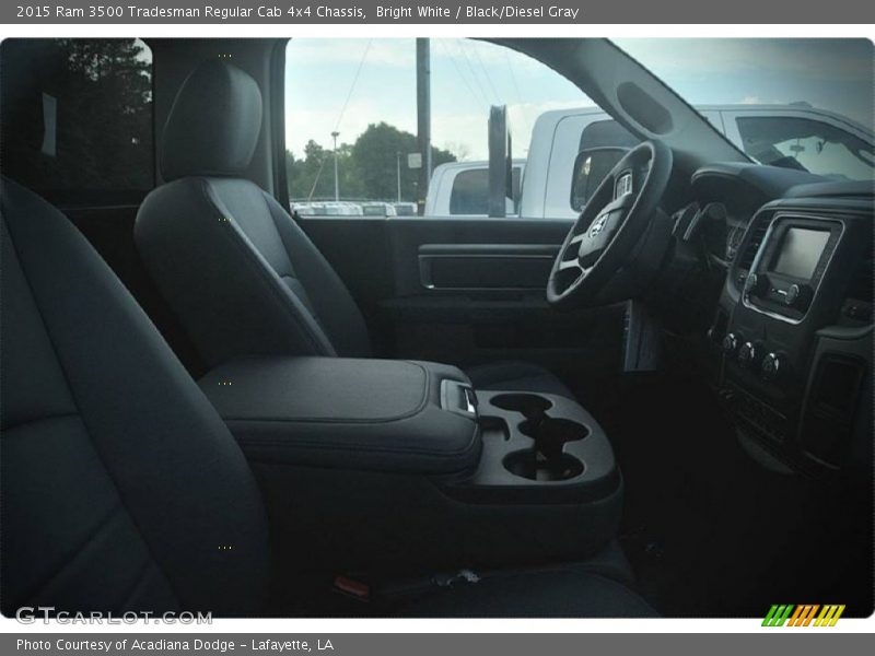 Bright White / Black/Diesel Gray 2015 Ram 3500 Tradesman Regular Cab 4x4 Chassis