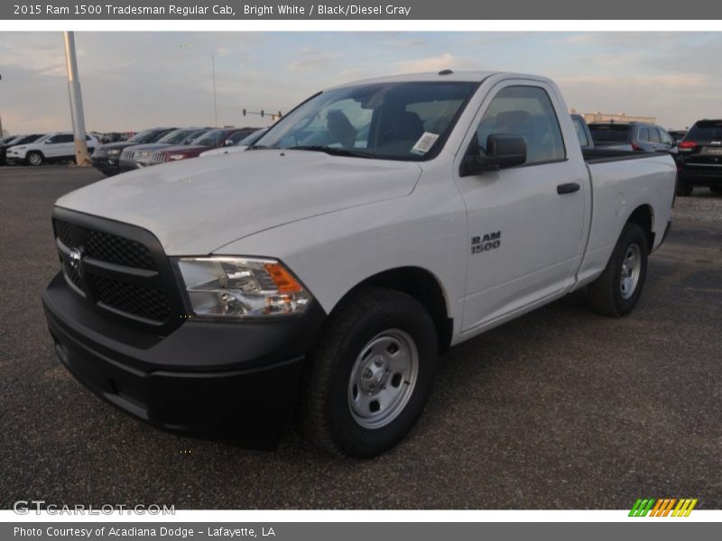 Bright White / Black/Diesel Gray 2015 Ram 1500 Tradesman Regular Cab