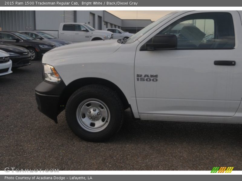 Bright White / Black/Diesel Gray 2015 Ram 1500 Tradesman Regular Cab