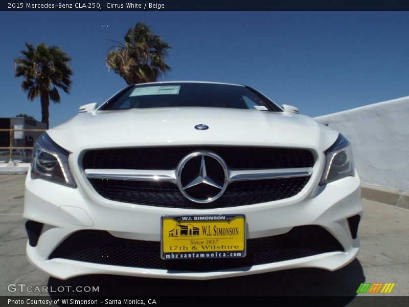 Cirrus White / Beige 2015 Mercedes-Benz CLA 250