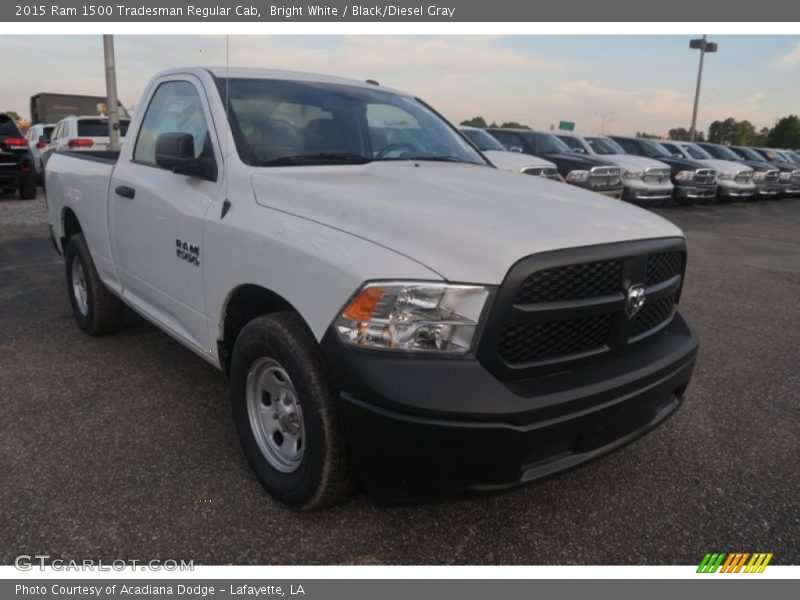 Bright White / Black/Diesel Gray 2015 Ram 1500 Tradesman Regular Cab