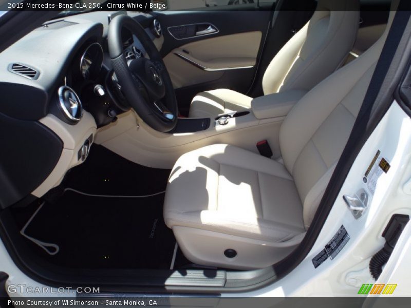Cirrus White / Beige 2015 Mercedes-Benz CLA 250