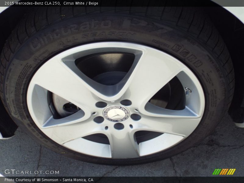 Cirrus White / Beige 2015 Mercedes-Benz CLA 250
